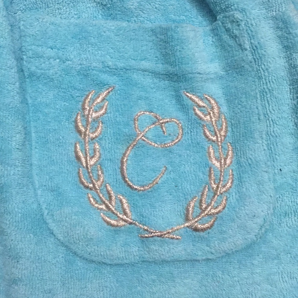 NWOT “C” embroidered bathing suit cover up